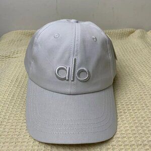 🆕ALO Yoga OFF-DUTY CAP white hat with white logo